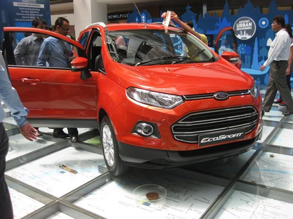 India Spec Production Ford EcoSport: First Images