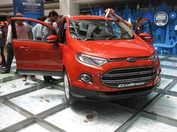 India Spec Production Ford EcoSport: First Images