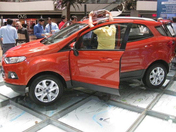 India Spec Production Ford EcoSport: First Images