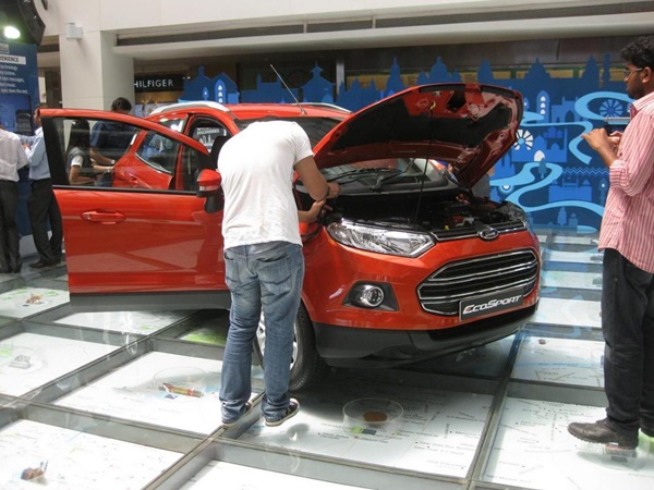 India Spec Production Ford EcoSport: First Images