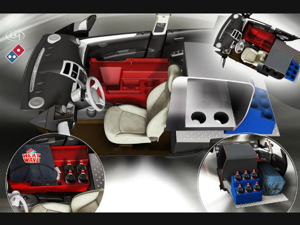 Domino's D-Box2 Pizza Develiry Car