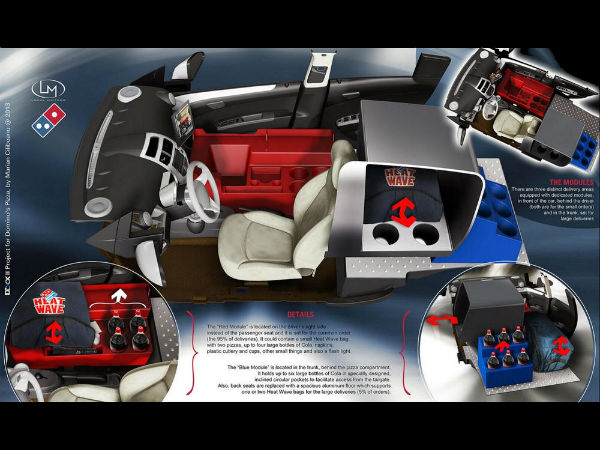 Domino's D-Box2 Pizza Develiry Car