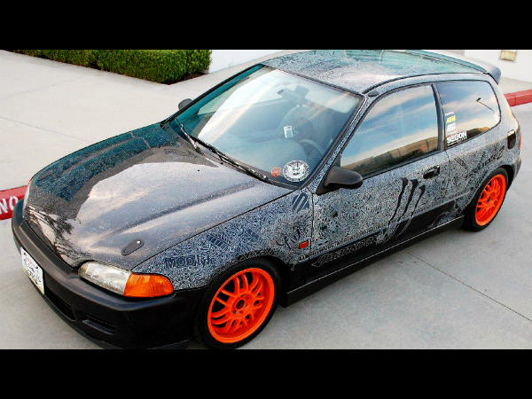 Shawn Lisjack's Engraved Honda Civic