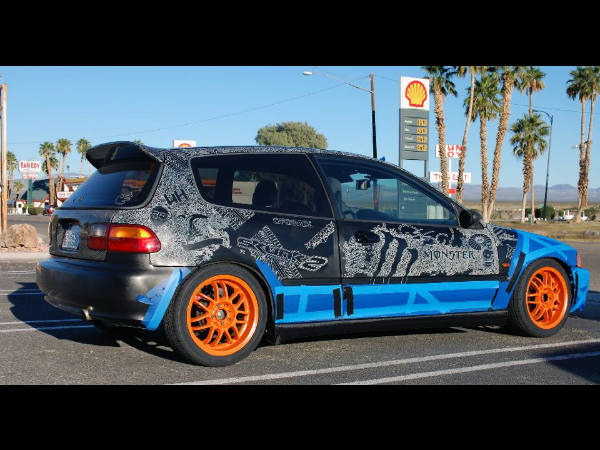 Shawn Lisjack's Engraved Honda Civic