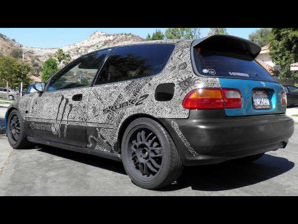 Shawn Lisjack's Engraved Honda Civic