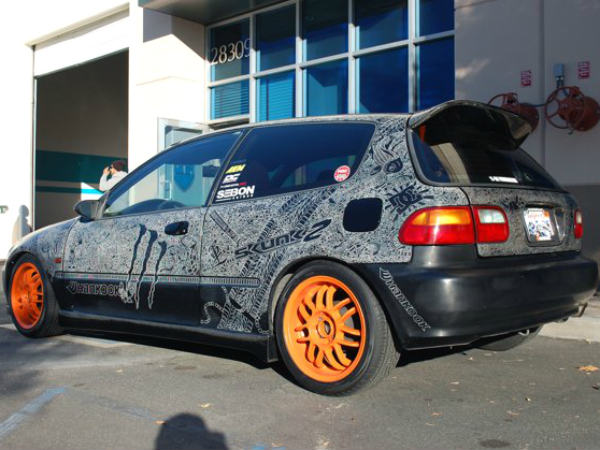 Shawn Lisjack's Engraved Honda Civic