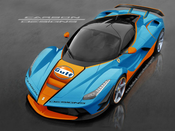 Carbon Designs LaFerrari Gulf Livery