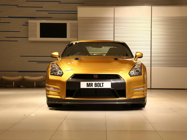 Usain Bolt's Gold Painted Nissan GT-R