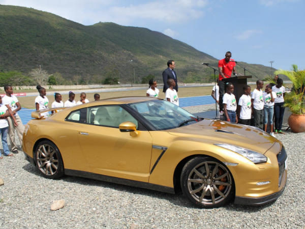 Usain Bolt's Gold Painted Nissan GT-R