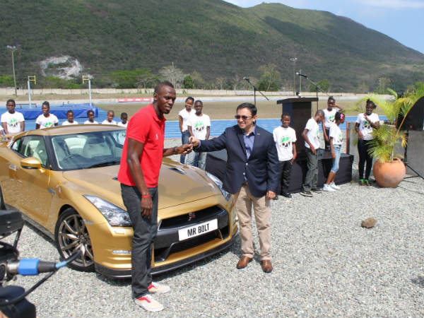 Usain Bolt's Gold Painted Nissan GT-R