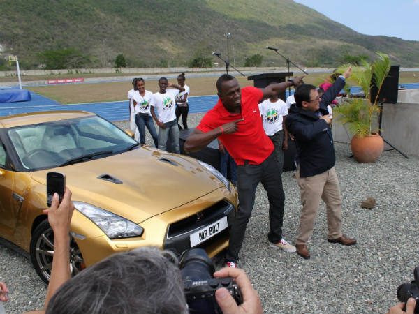 Usain Bolt's Gold Painted Nissan GT-R