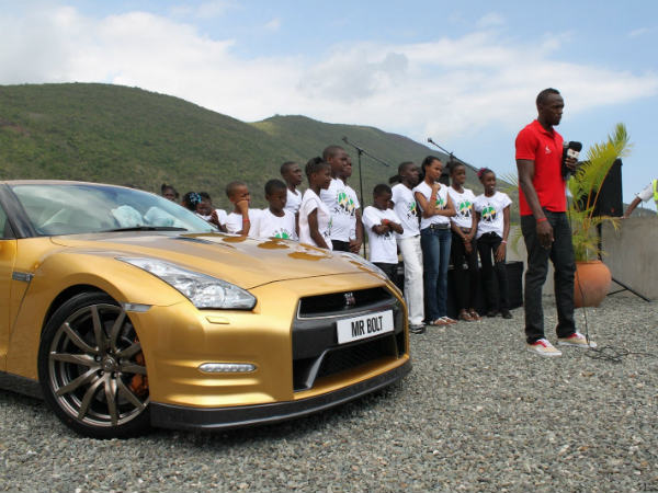 Usain Bolt's Gold Painted Nissan GT-R