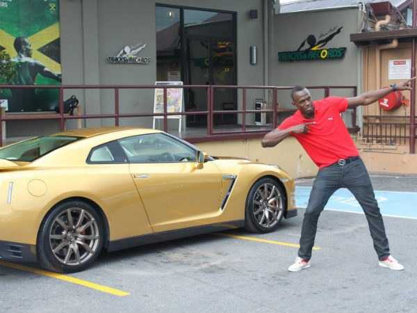 Usain Bolt's Gold Painted Nissan GT-R