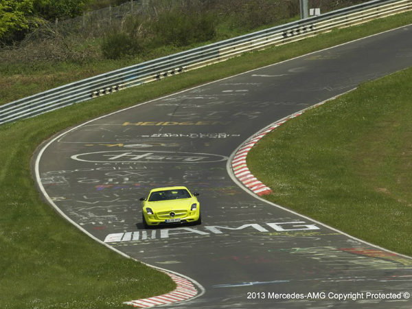 Mercedes SLS AMG Electric Drive Lap Record