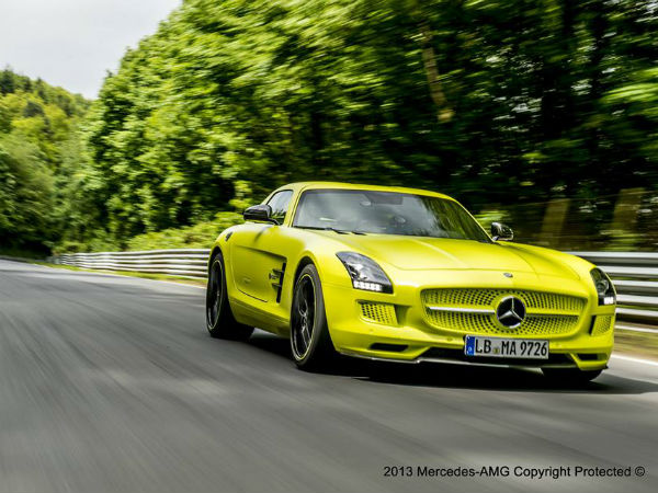 Mercedes SLS AMG Electric Drive Lap Record