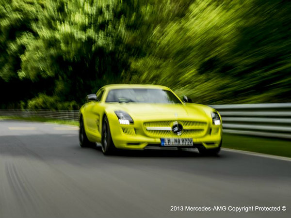 Mercedes SLS AMG Electric Drive Lap Record