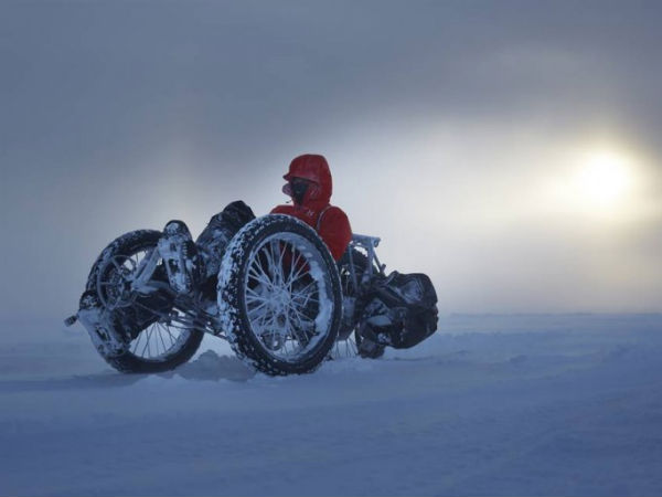Adventurer Reaches South Pole On A Tricycle