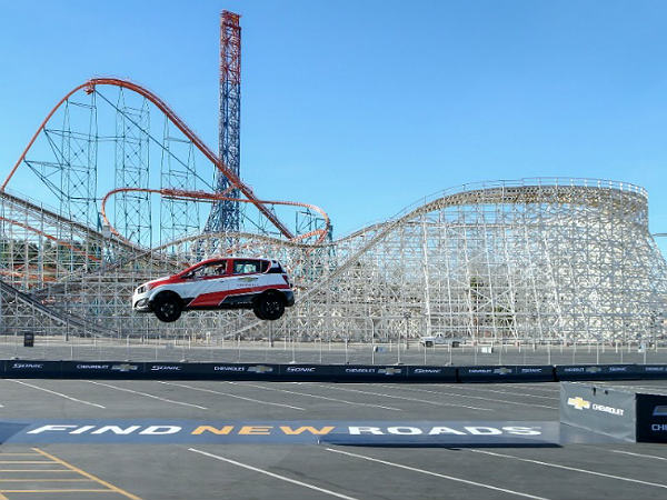 Rob Dyrdek's Reverse Car Jump In A Chevy Sonic