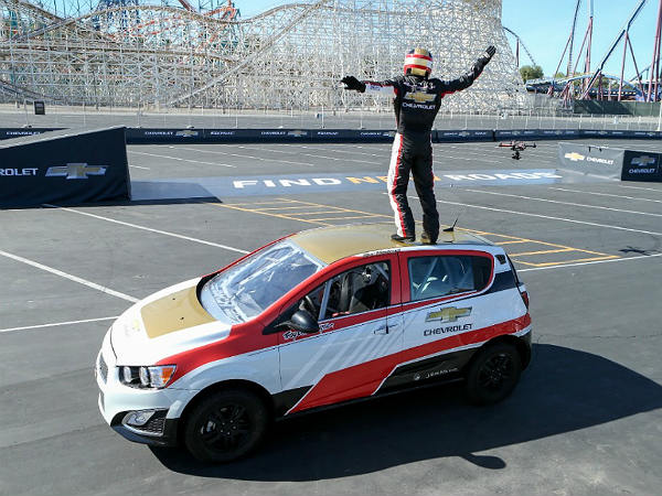 Rob Dyrdek's Reverse Car Jump In A Chevy Sonic