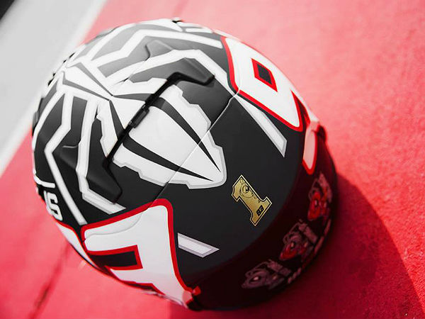 Marc Marquez 2014 Helmet Rear View