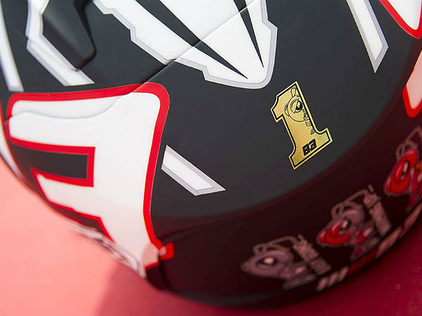 Marc Marquez 2014 Helmet With No.1 Signage
