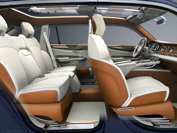 2016 Bentley SUV Seating Arrangement