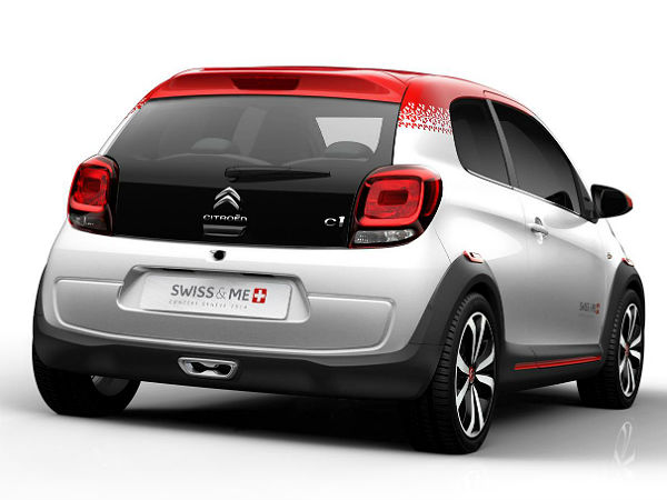 Citroen C1 Swiss & Me Rear View