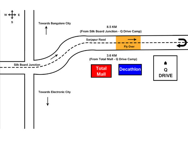 audi Q-Drive bangalore map