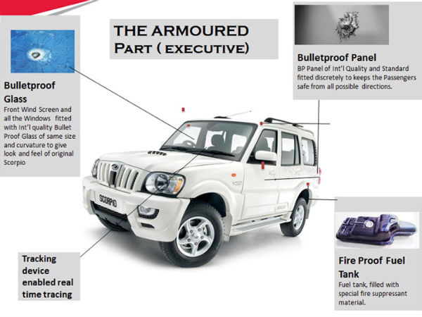 Bullet Proof Mahindra Scorpio From Defense Land Systems