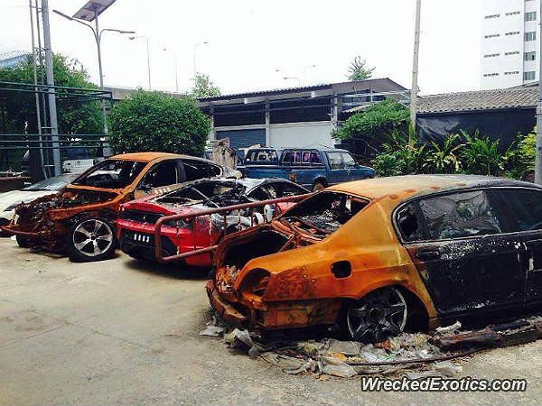 BMW X6 Catches Fire On Truck, Sets Three Supercars Ablaze