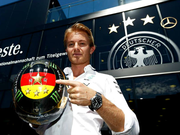 Nico Rosberg’s Special German Helmet