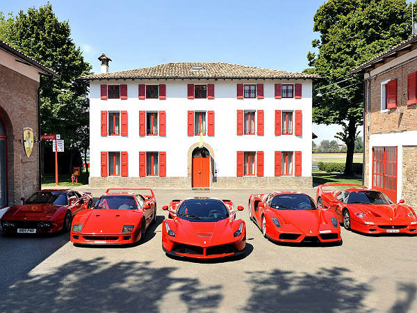A Collector Drives His Fleet Of Ferraris To Pick Up A LaFerrari