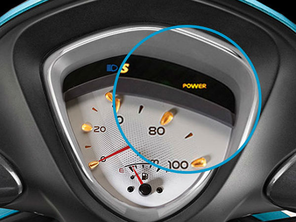 2014 TVS Scooty Zest 110: Instrument Cluster