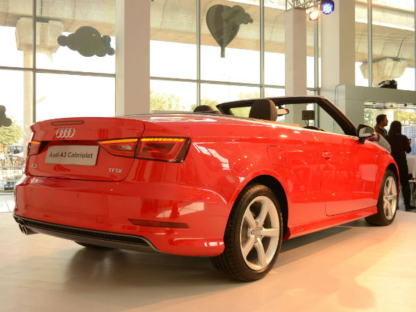 audi a3 cabriolet rear three quarter