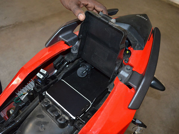 2. Under-seat Mobile Charger