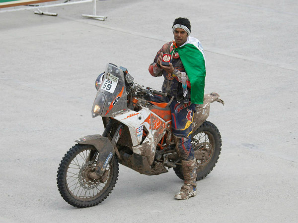 cs santosh dakar 2015 position details