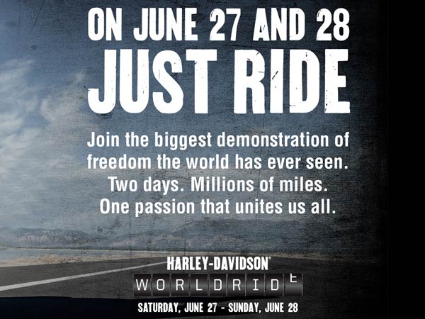 harley davidson world ride in june