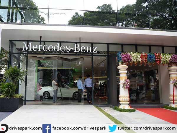 mercedes benz new showroom bangalore
