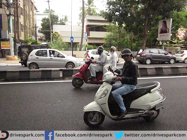 2. We don't fasten our helmet straps