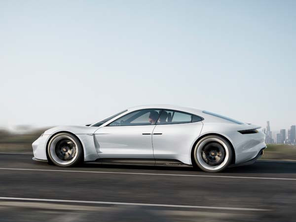 porsche mission e concept side profile