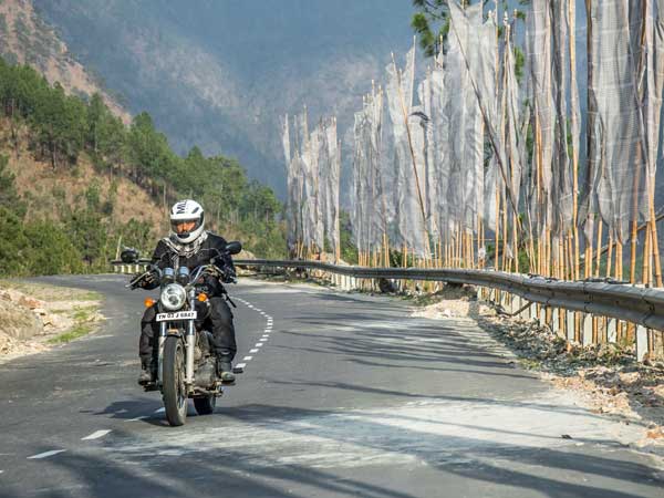 royal enfield tour of bhutan stunning view