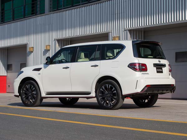 nissan patrol nismo rear three quarter