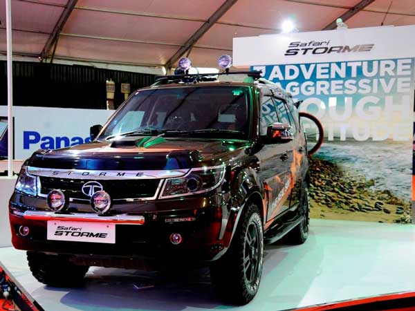 tata safari storme at big boys toys expo