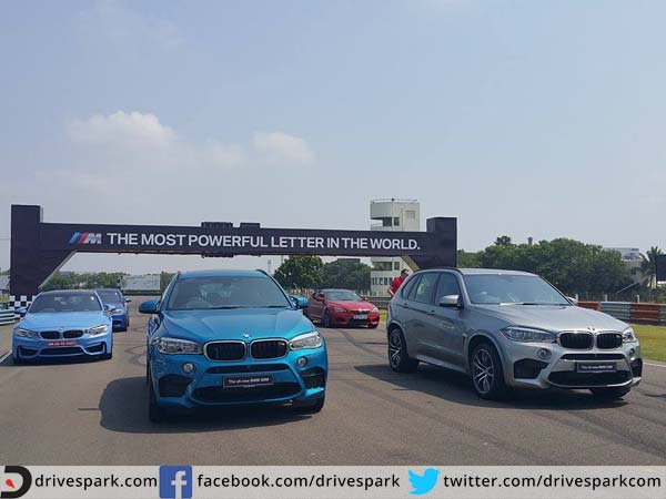 bmw x6m and x5m during the launch in chennai