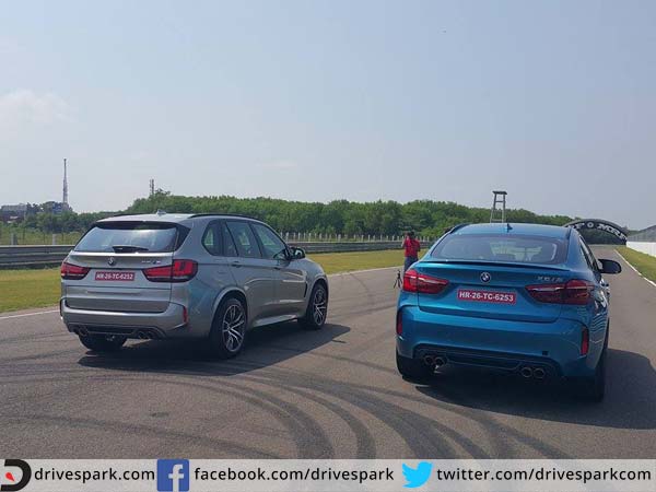 bmw x6m and x5m rear profile
