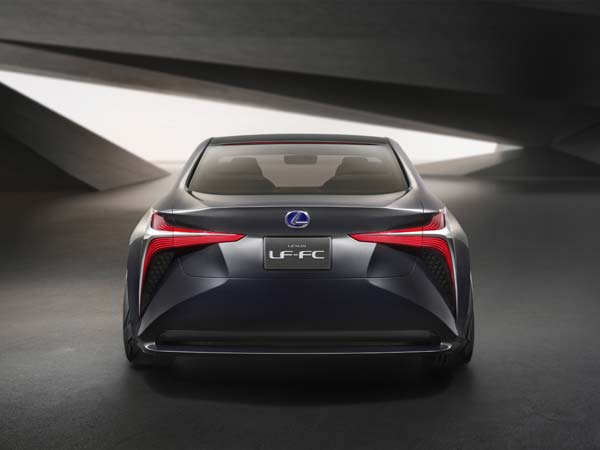 lexus lf-fc fuel cell sedan rear profile lexus lf-fc fuel cell sedan rear profile