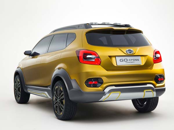 datsun go cross rear profile