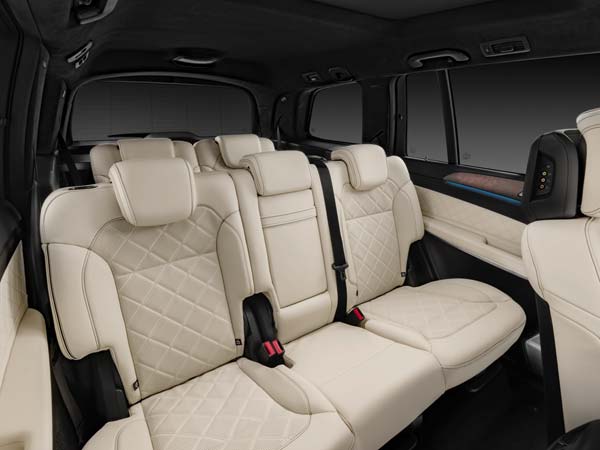 mercedes benz gls suv rear seat