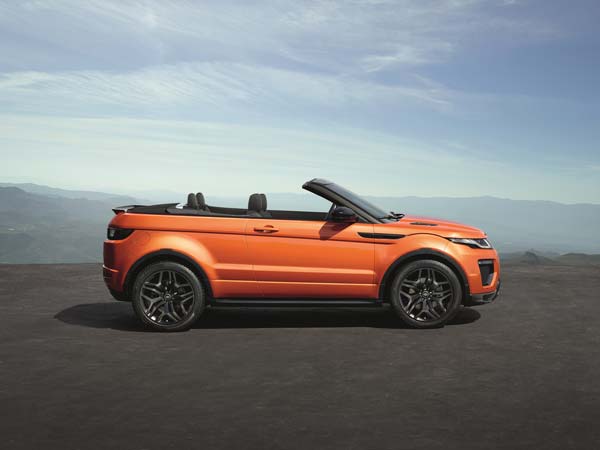 range rover evoque convertible side profile