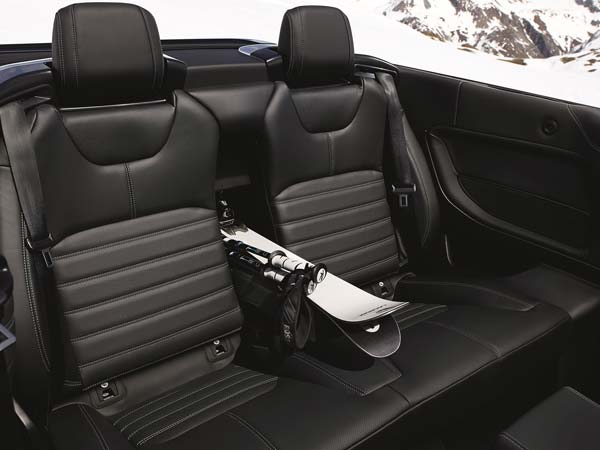 range rover evoque convertible rear seat